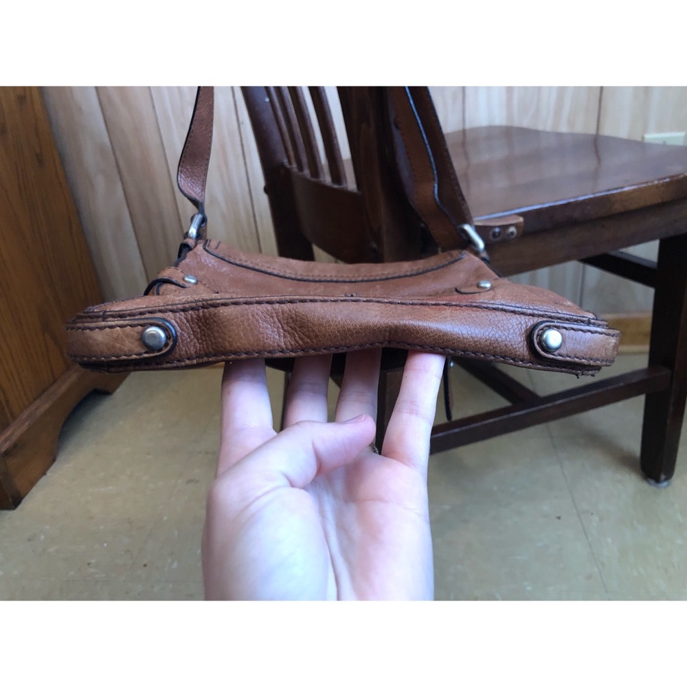 Vintage genuine leather Fossil flap crossbody bag - Picture 7 of 8